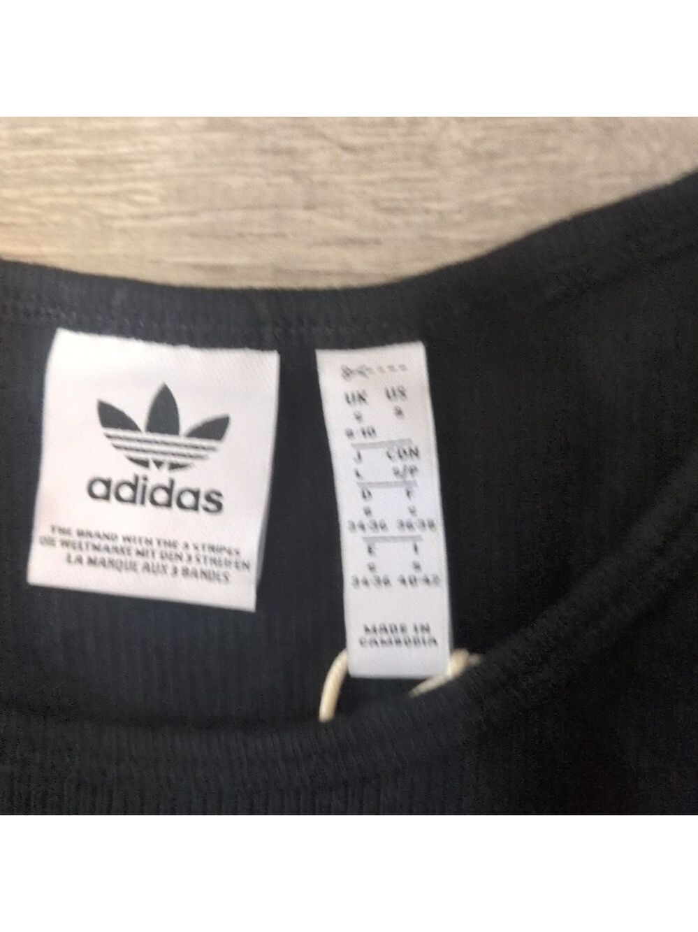 Adidas black rib tank dress size small - Picture 4 of 8